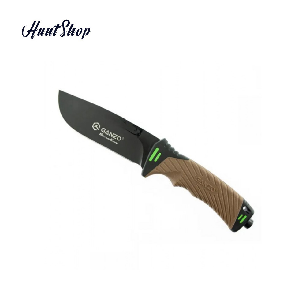 Ganzo-G8012---Survival-Knife-(Brown).1 چاقو شکاری GANZO G8012