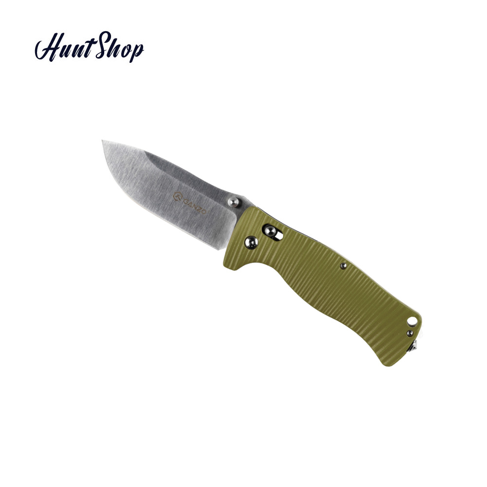 چاقو تاشو گانزو دسته سبز G720-gr
